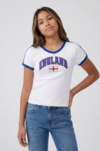 Girls England Graphic Soccer T-Shirt