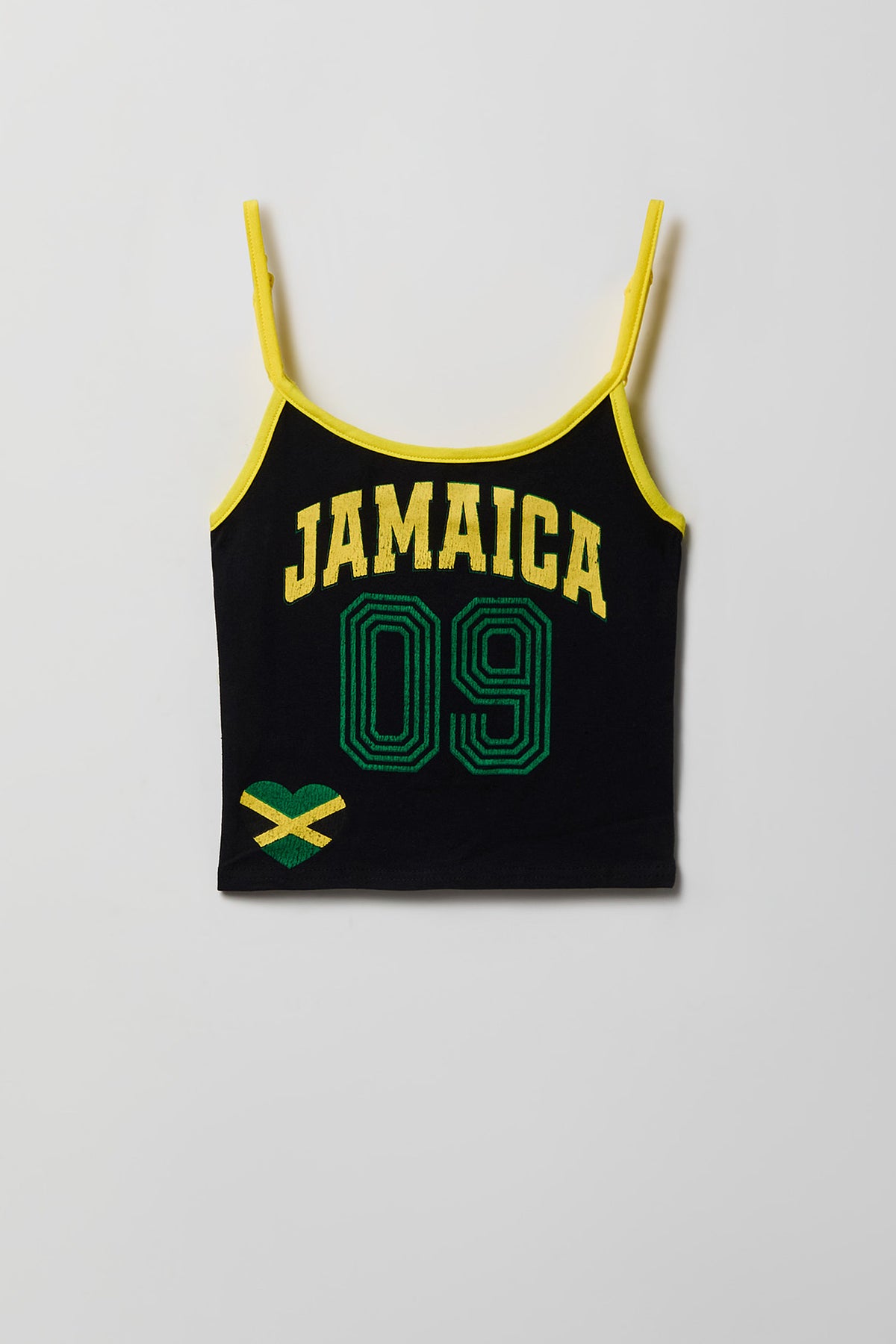 Vue alternative 4. Ensemble avec débardeur et short de soccer à imprimé Jamaïque pour enfant