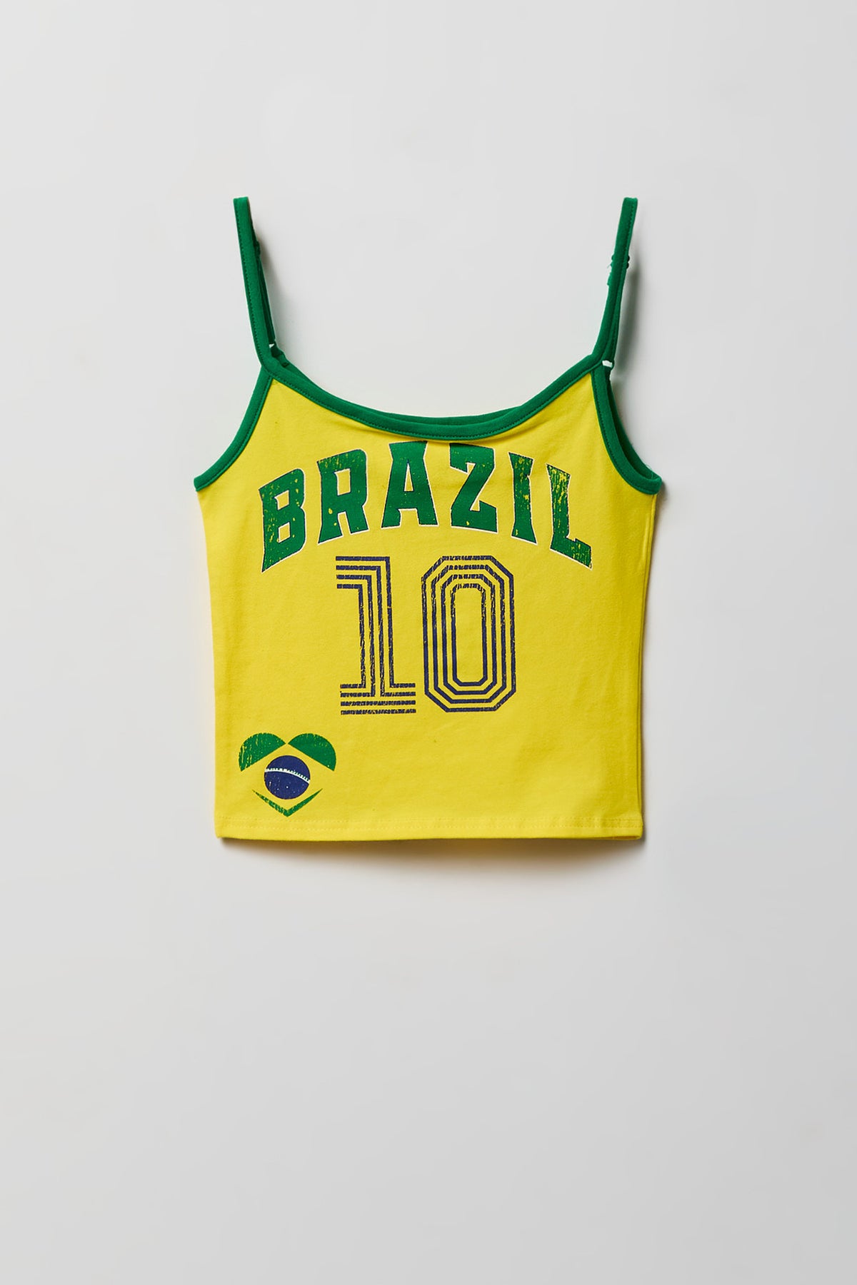 Alt View 4. Girls Brazil Graphic Soccer Tank and Short Set - Yellow