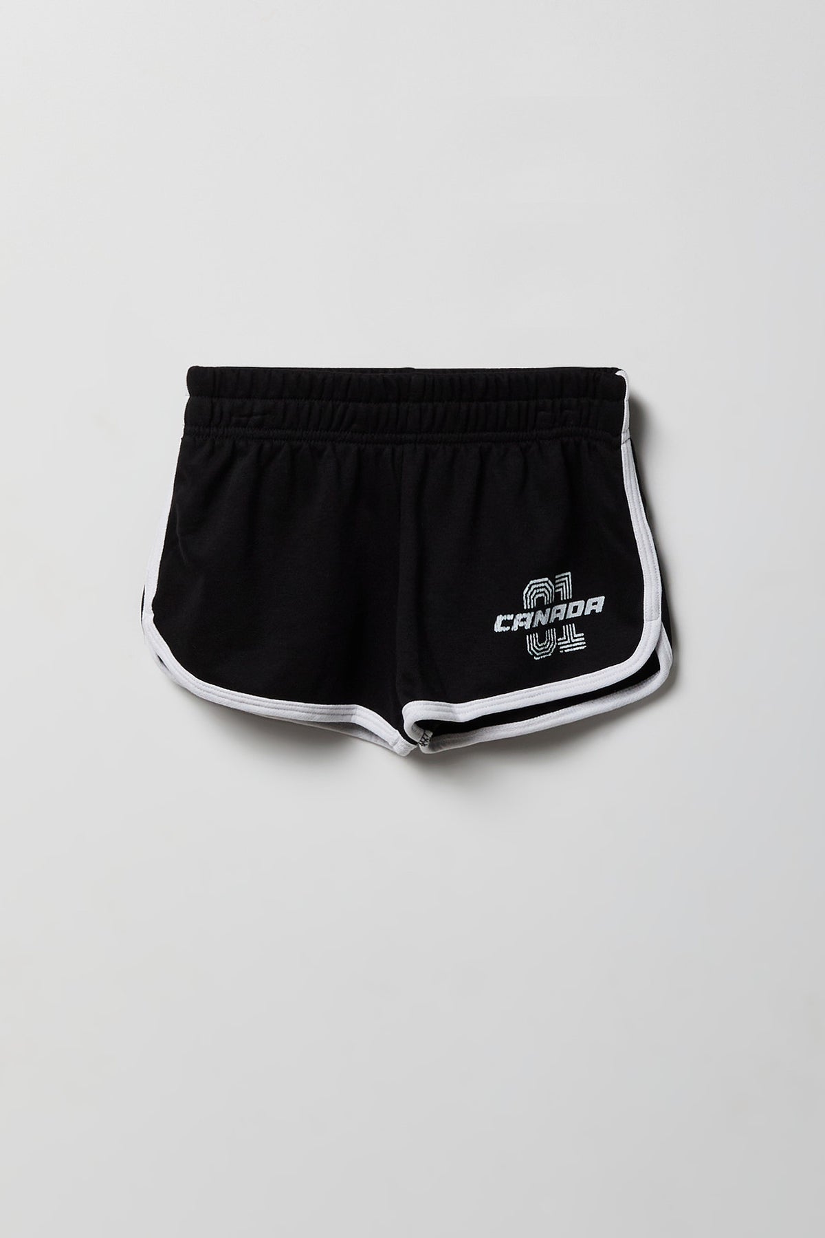 Alt View 6. Girls Canada Graphic Soccer Tank and Short Set - Black with White