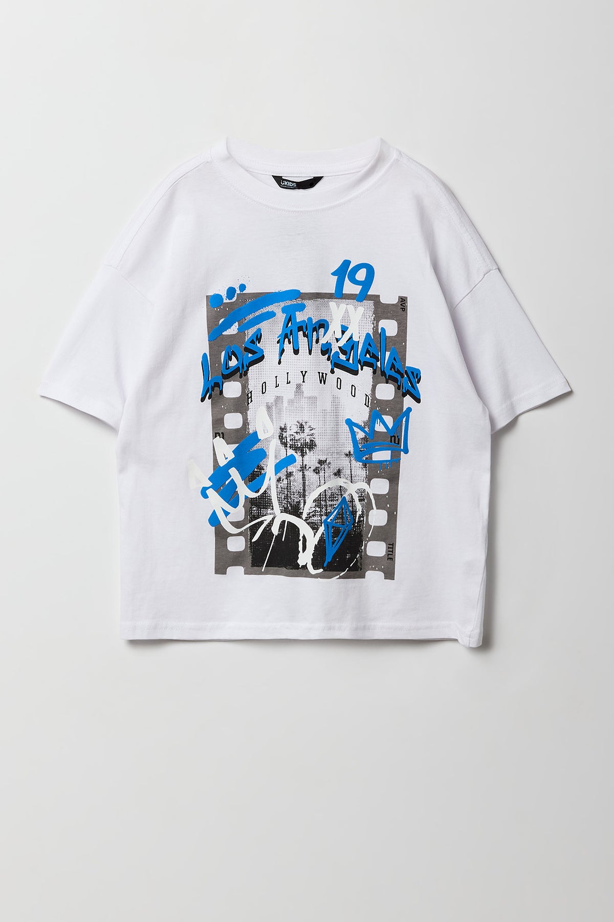 Vue alternative 2. T-shirt imprimé et uni pour garçon (Lot de 2)