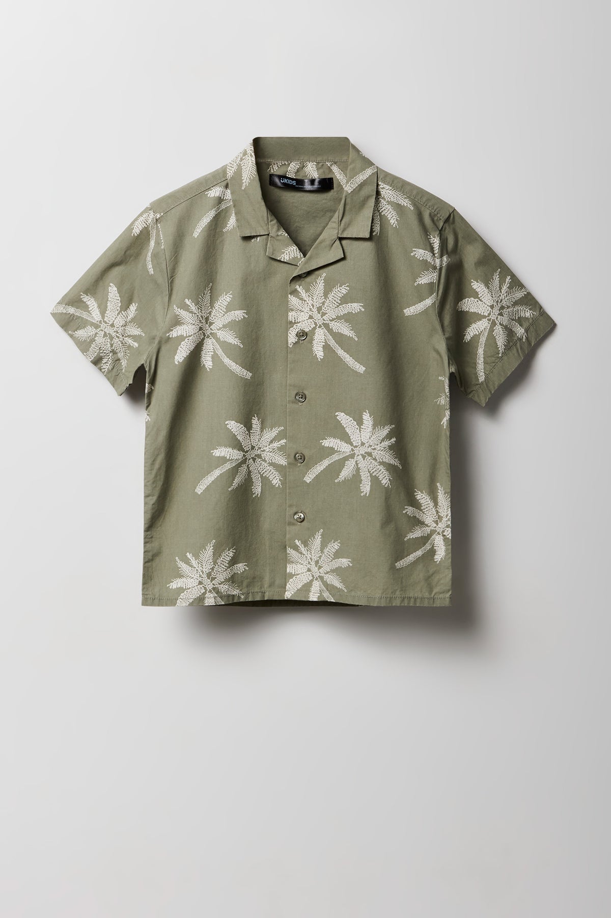 Haut boutonné à imprimé tropical