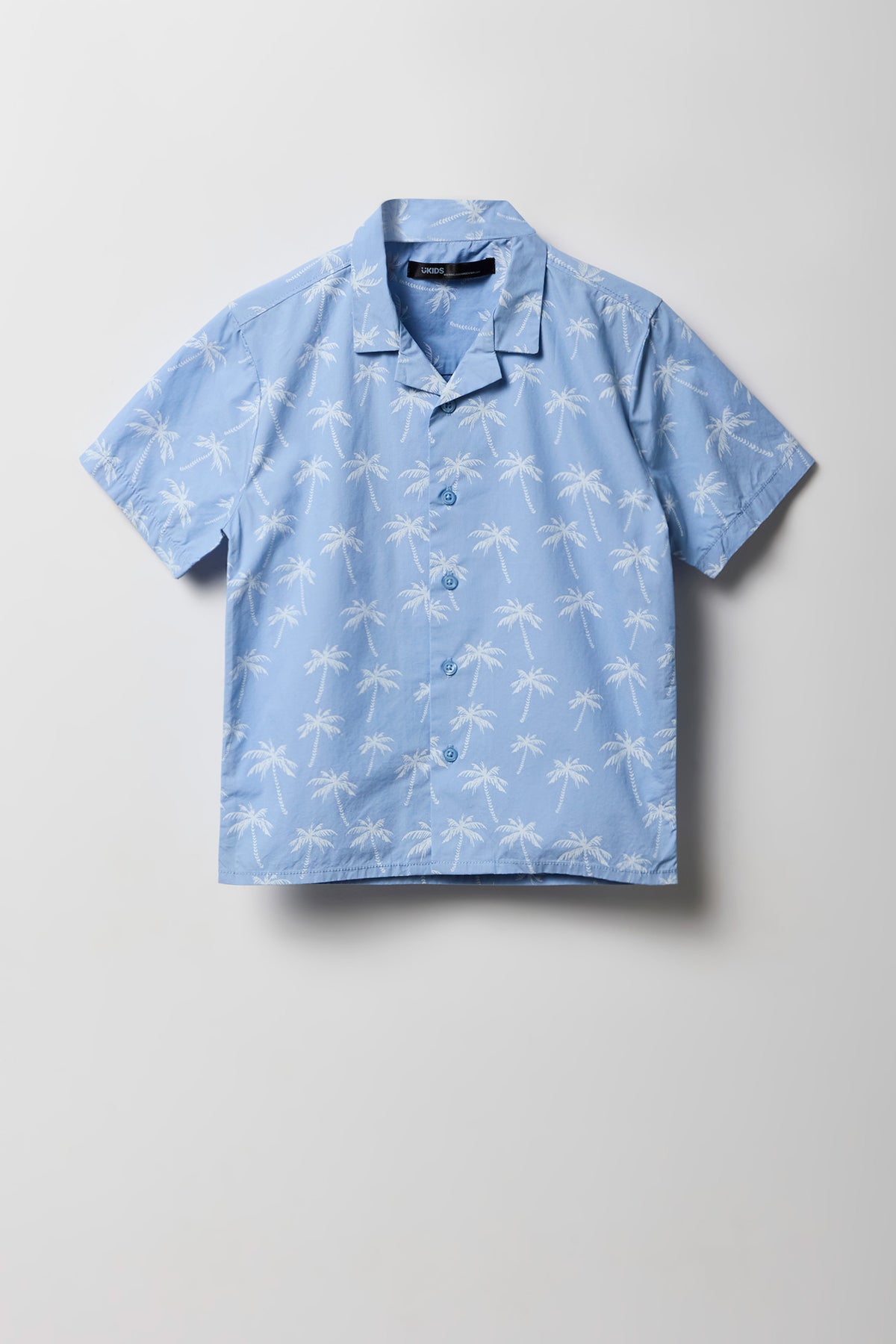 Haut boutonné à imprimé tropical