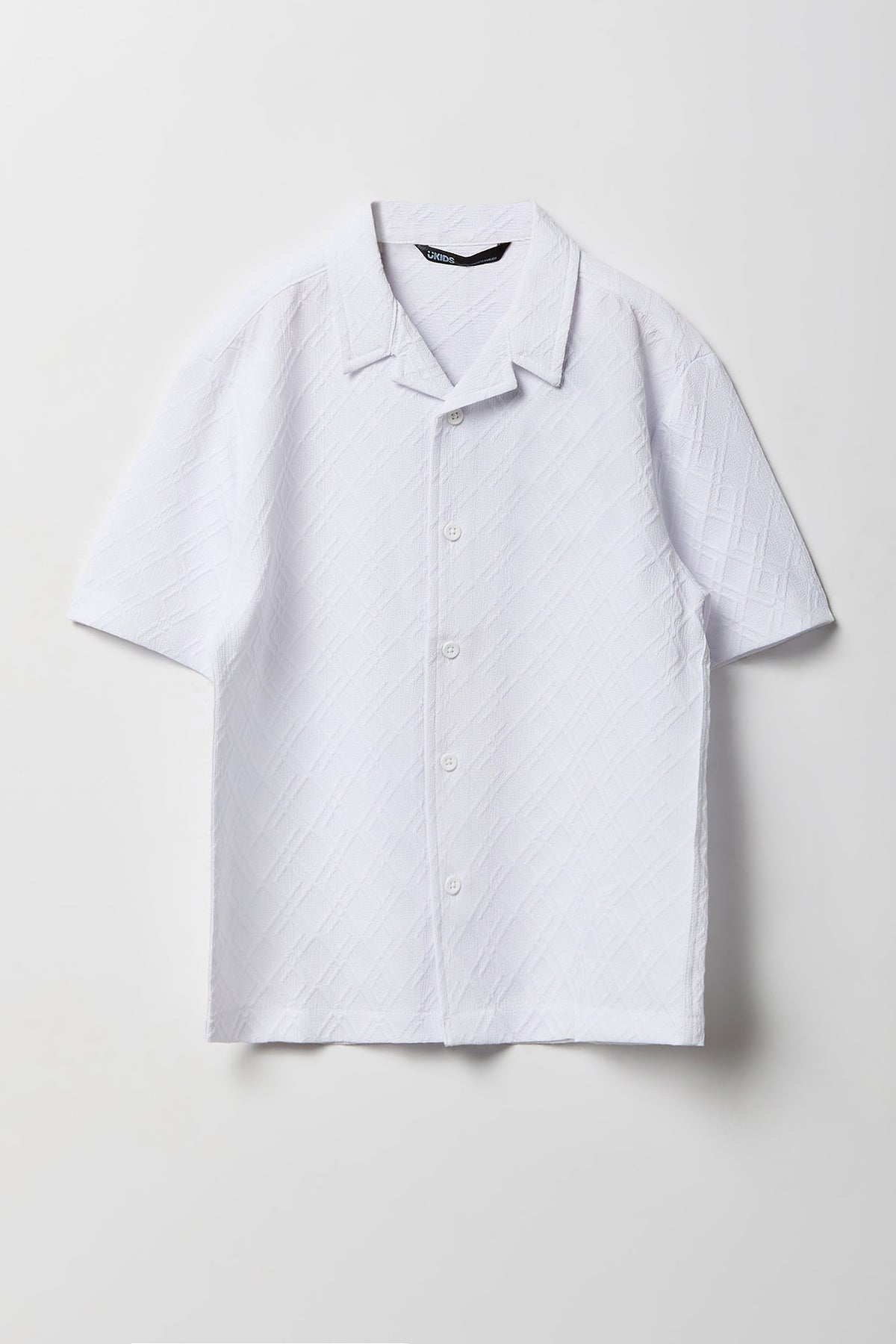 Haut boutonné texturé avec col pour garçon