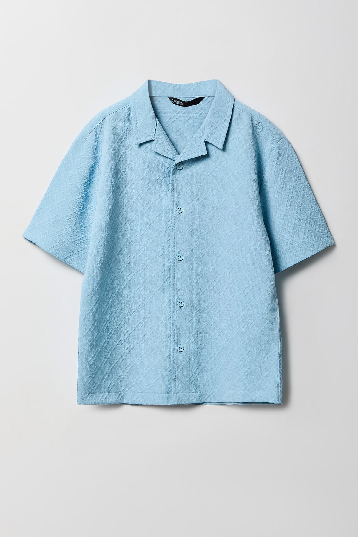 Haut boutonné texturé avec col pour garçon