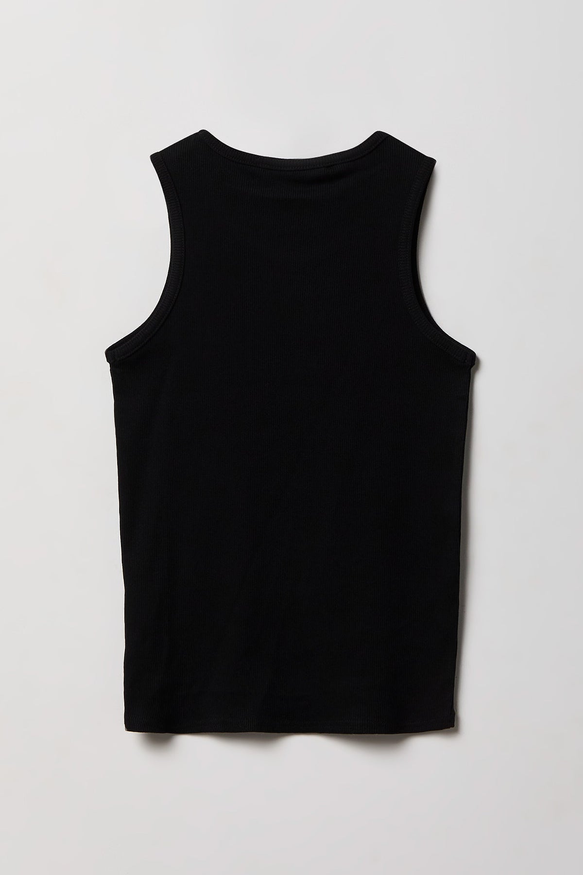 Alt View 3. Boys Ribbed Undershirt (2 Pack) - Black