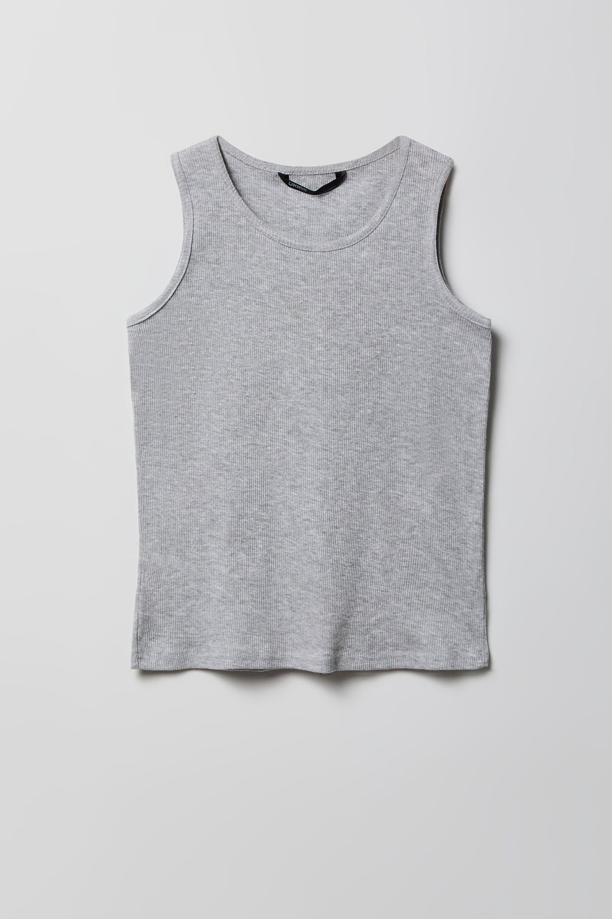 Alt View 2. Boys Ribbed Undershirt (2 Pack) - Heather Grey