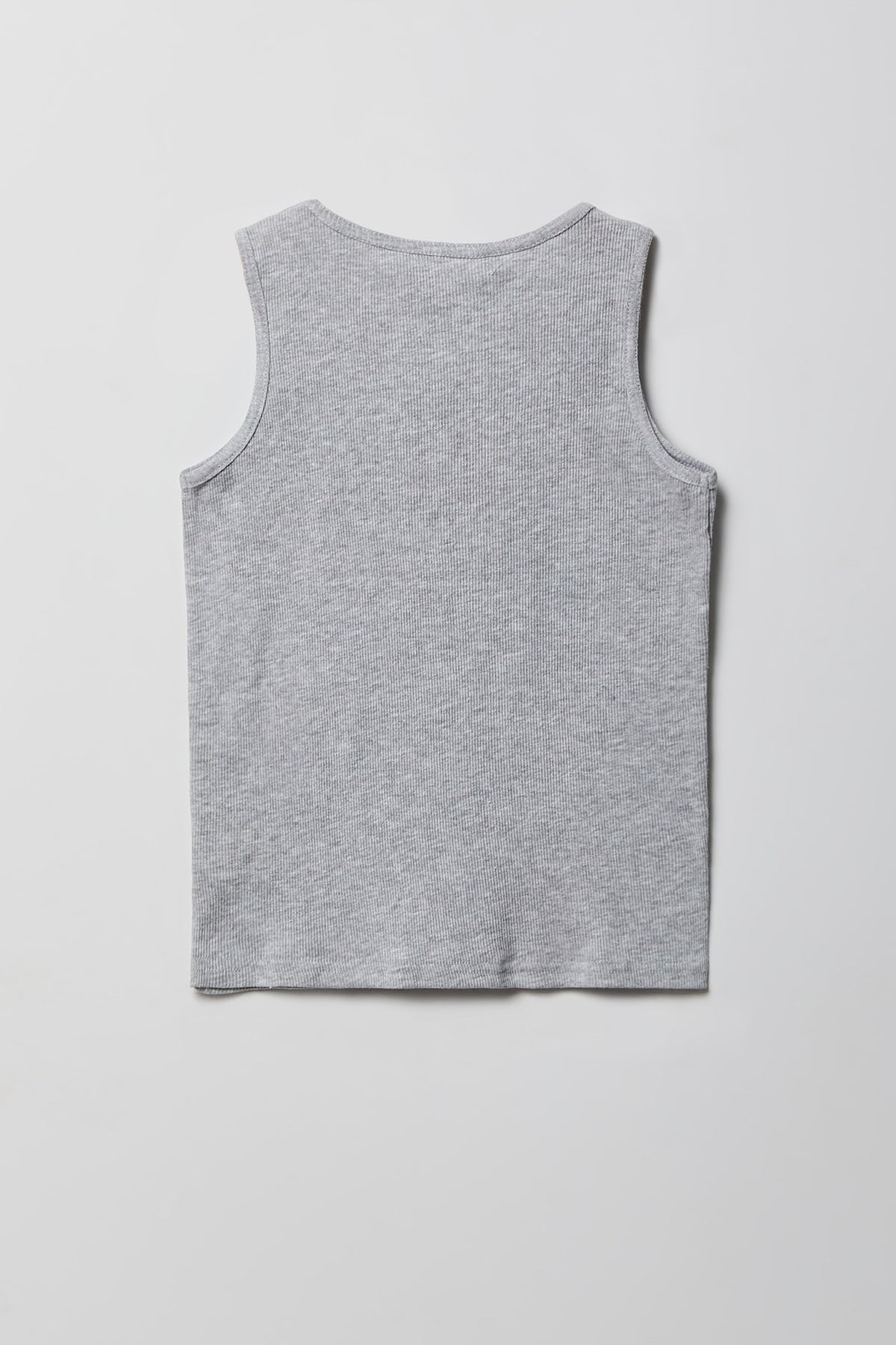 Alt View 3. Boys Ribbed Undershirt (2 Pack) - Heather Grey