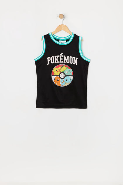 Jersey de basketball à imprimé Pokémon pour garçon