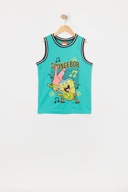 Jersey de basketball à imprimé SpongeBob pour garçon