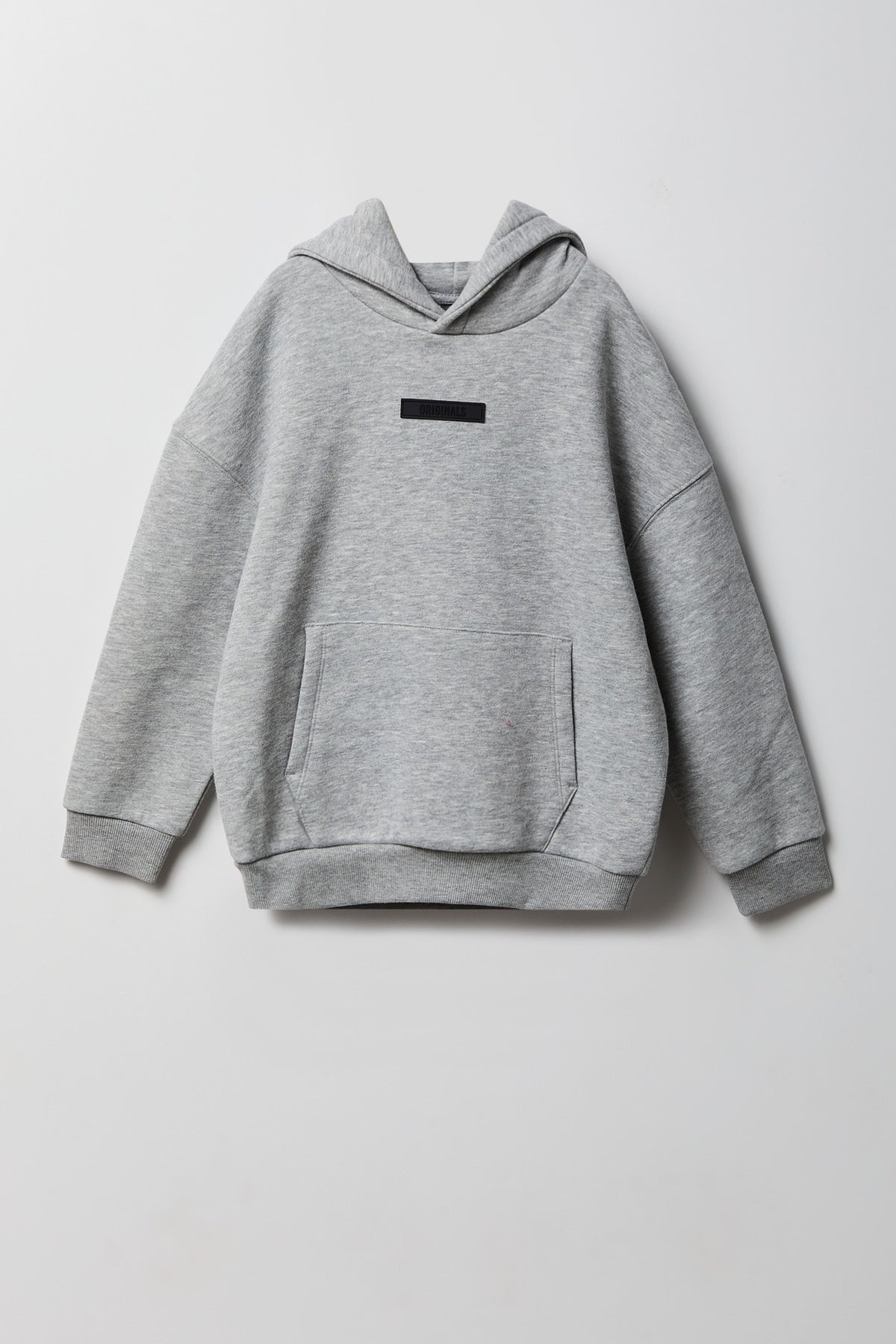 Kids Originals Premium Heavyweight Fleece Hoodie - Heather Grey