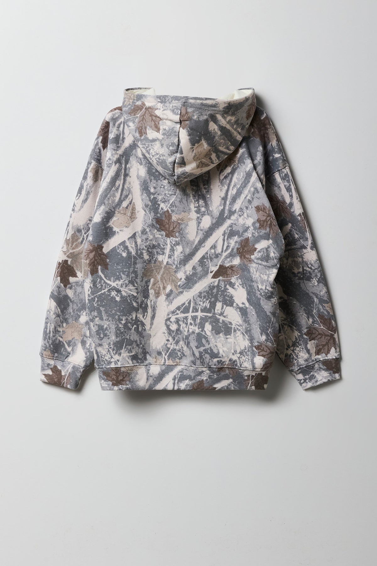 Vue alternative 3. Haut à capuchon en molleton avec motif camouflage pour enfant