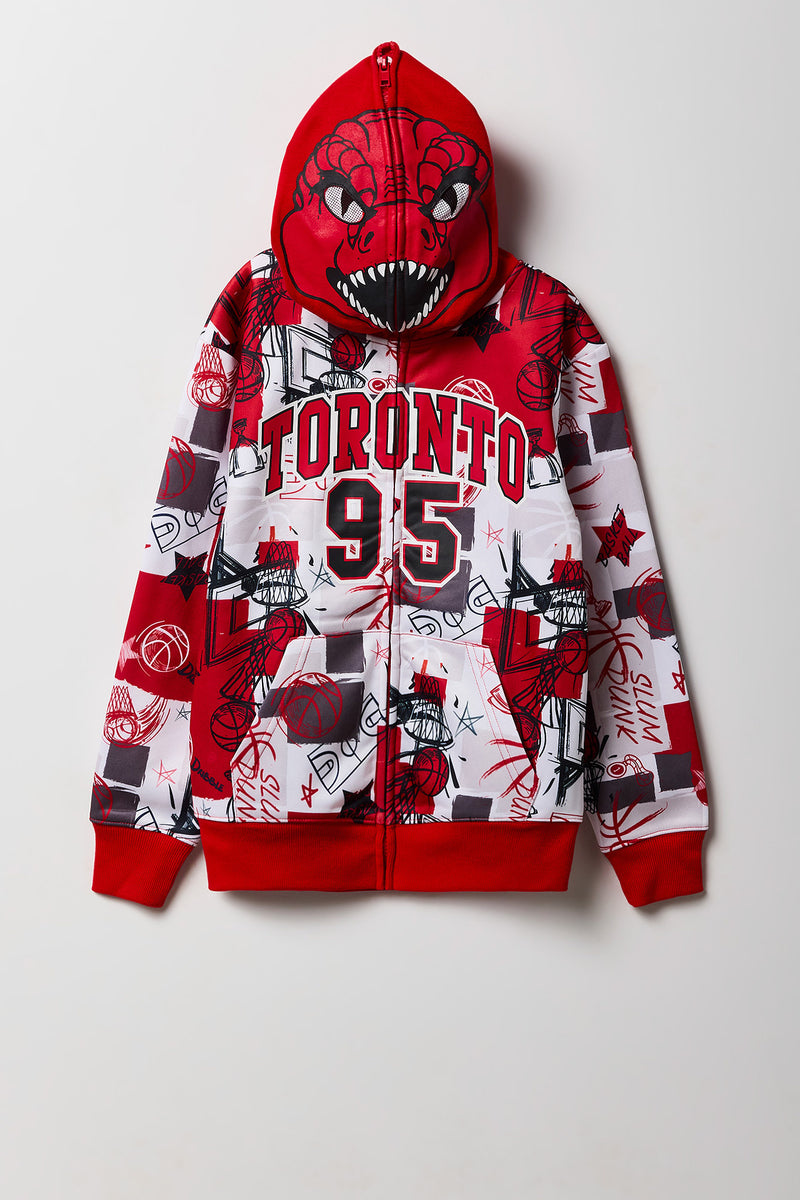 Kids Raptors Full Zip Peeper Hoodie