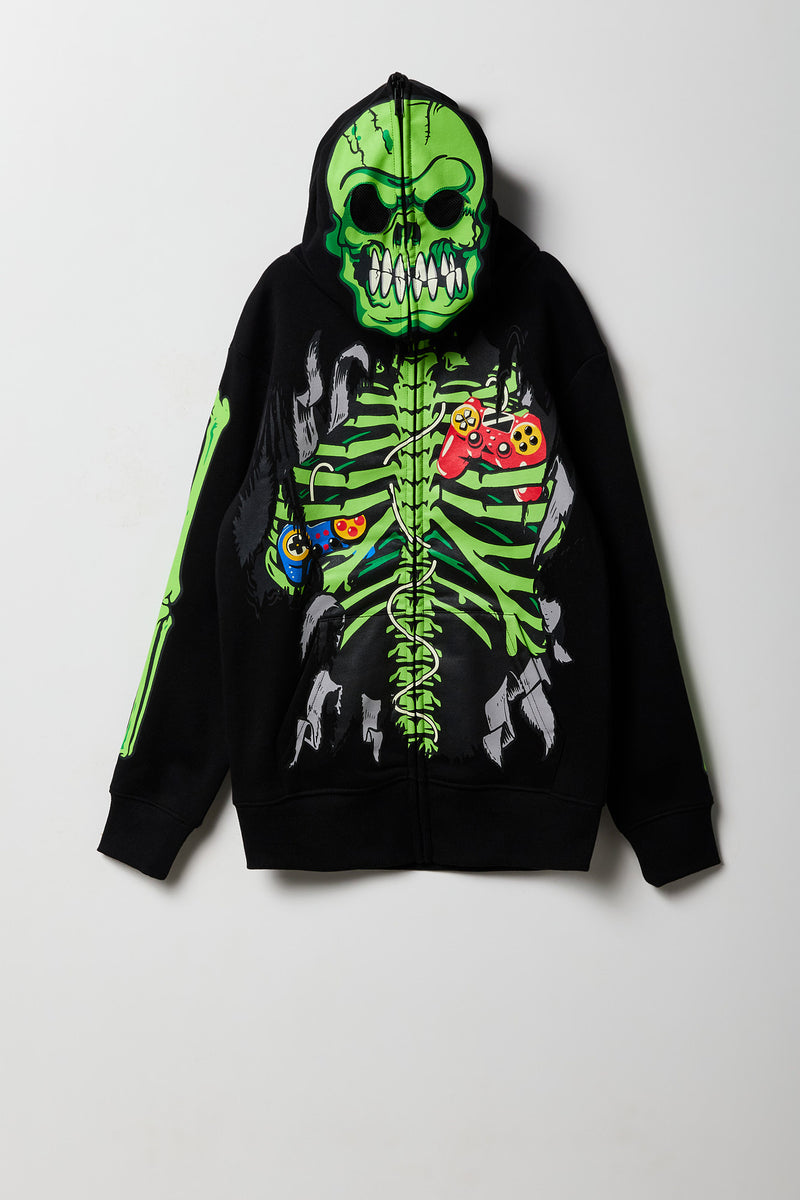 Kids Skeleton Full Zip Hoodie