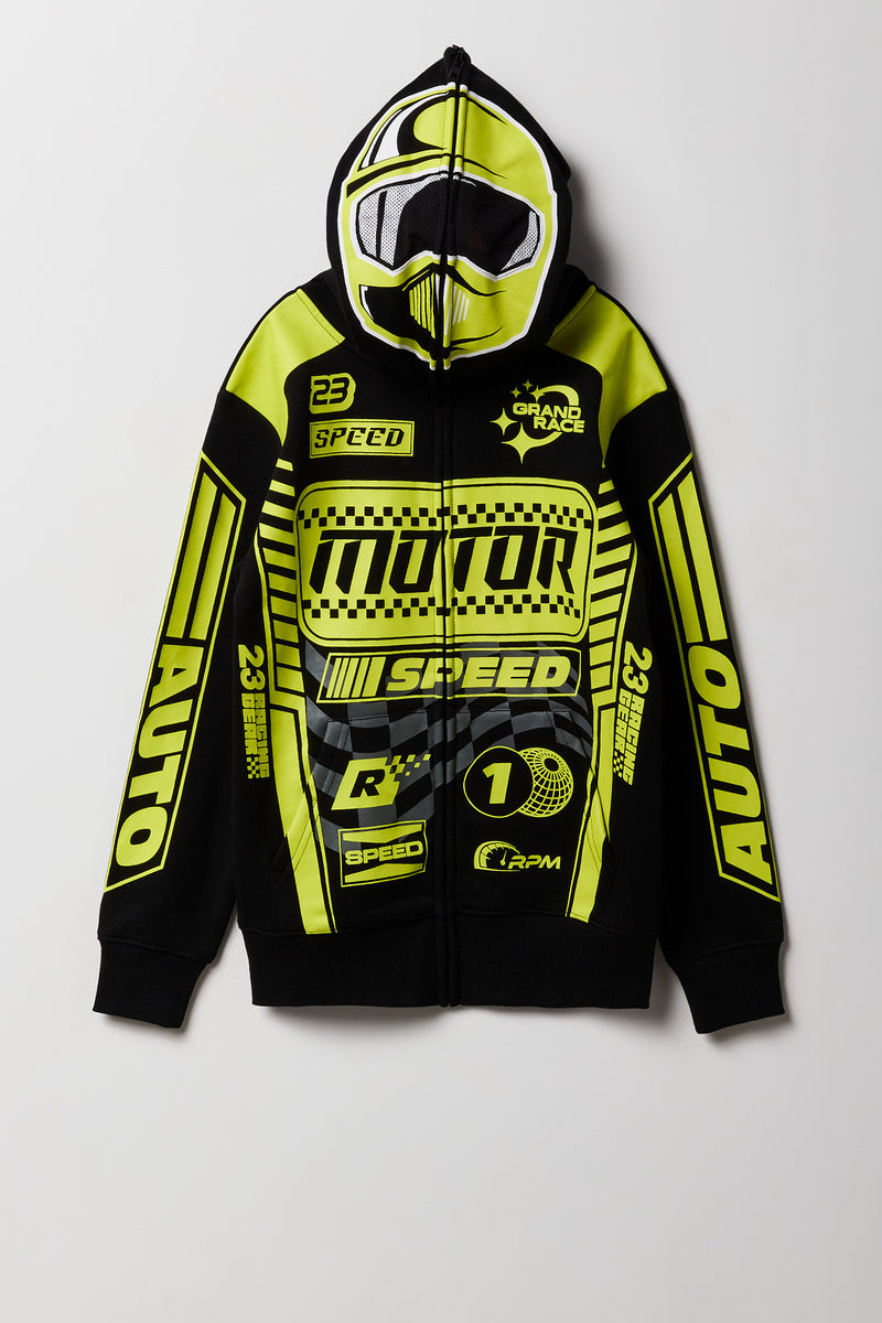 Kids Racer Full Zip Fleece Hoodie