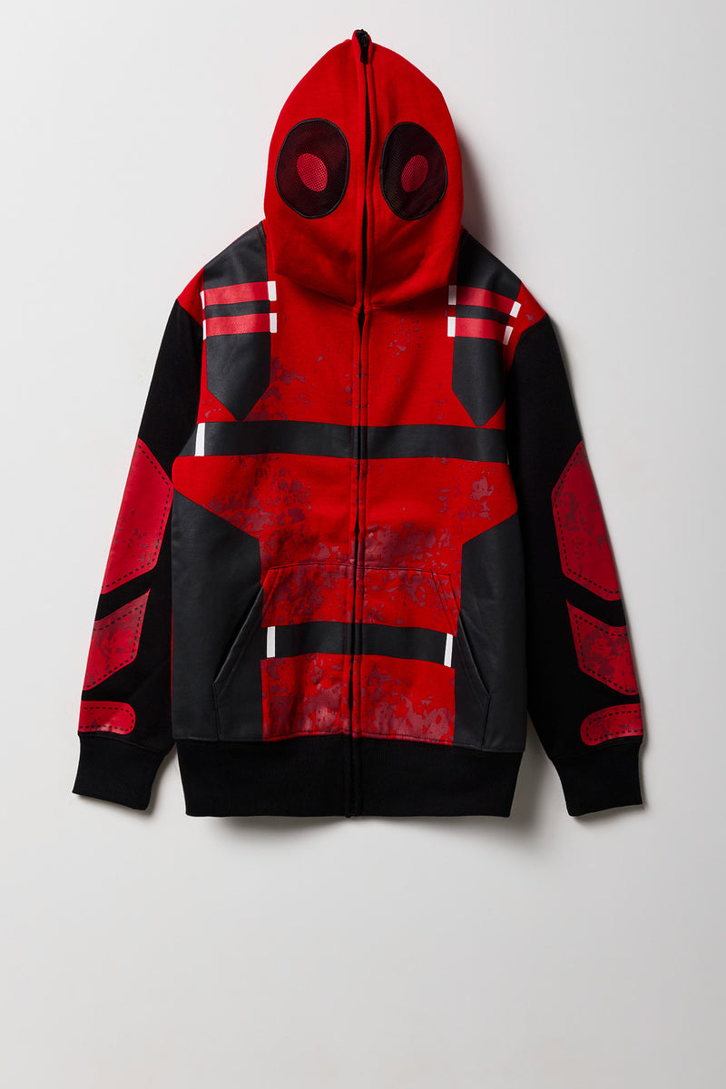 Kids Deadpool Full Zip Peeper Hoodie