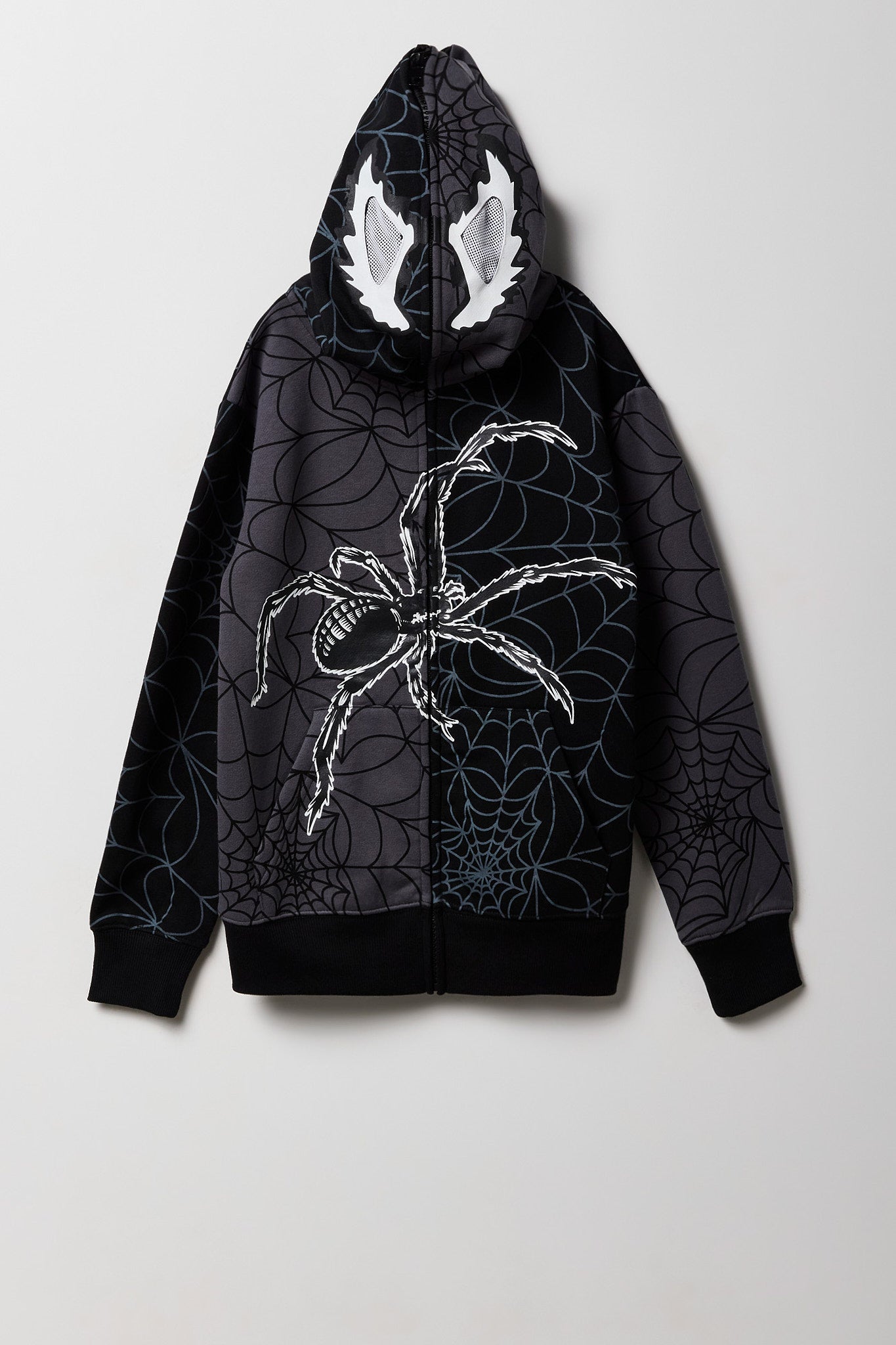 Kids Black Spider Full Zip Peeper Hoodie – Urban Planet