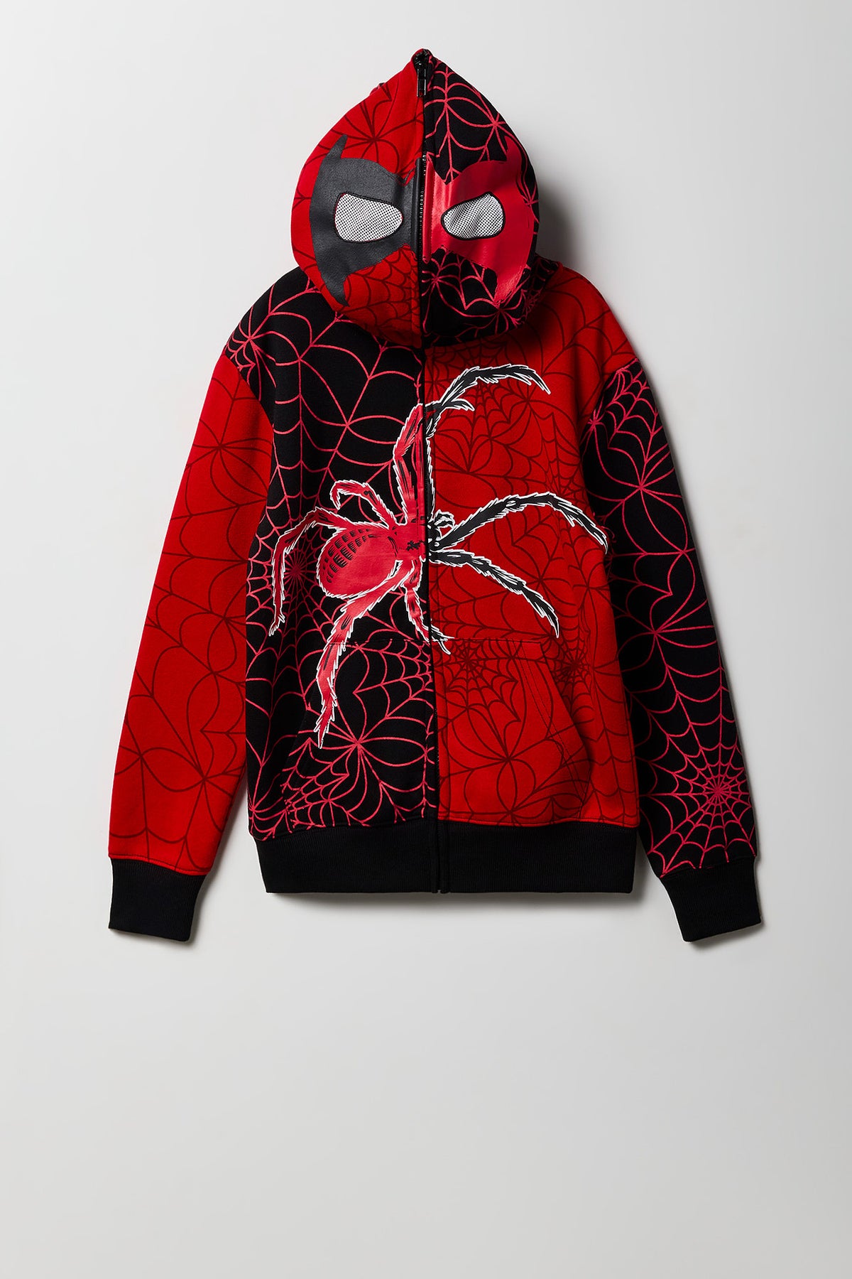 Kids Spider Peeper Hoodie - Red
