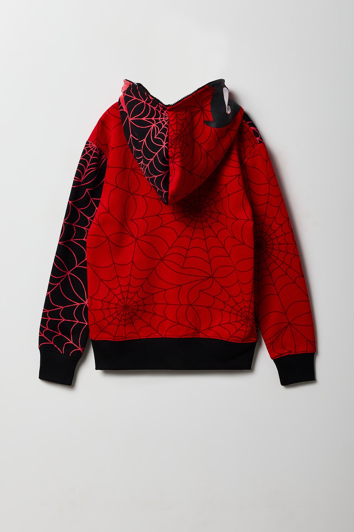 Alt View 3. Kids Spider Peeper Hoodie - Red