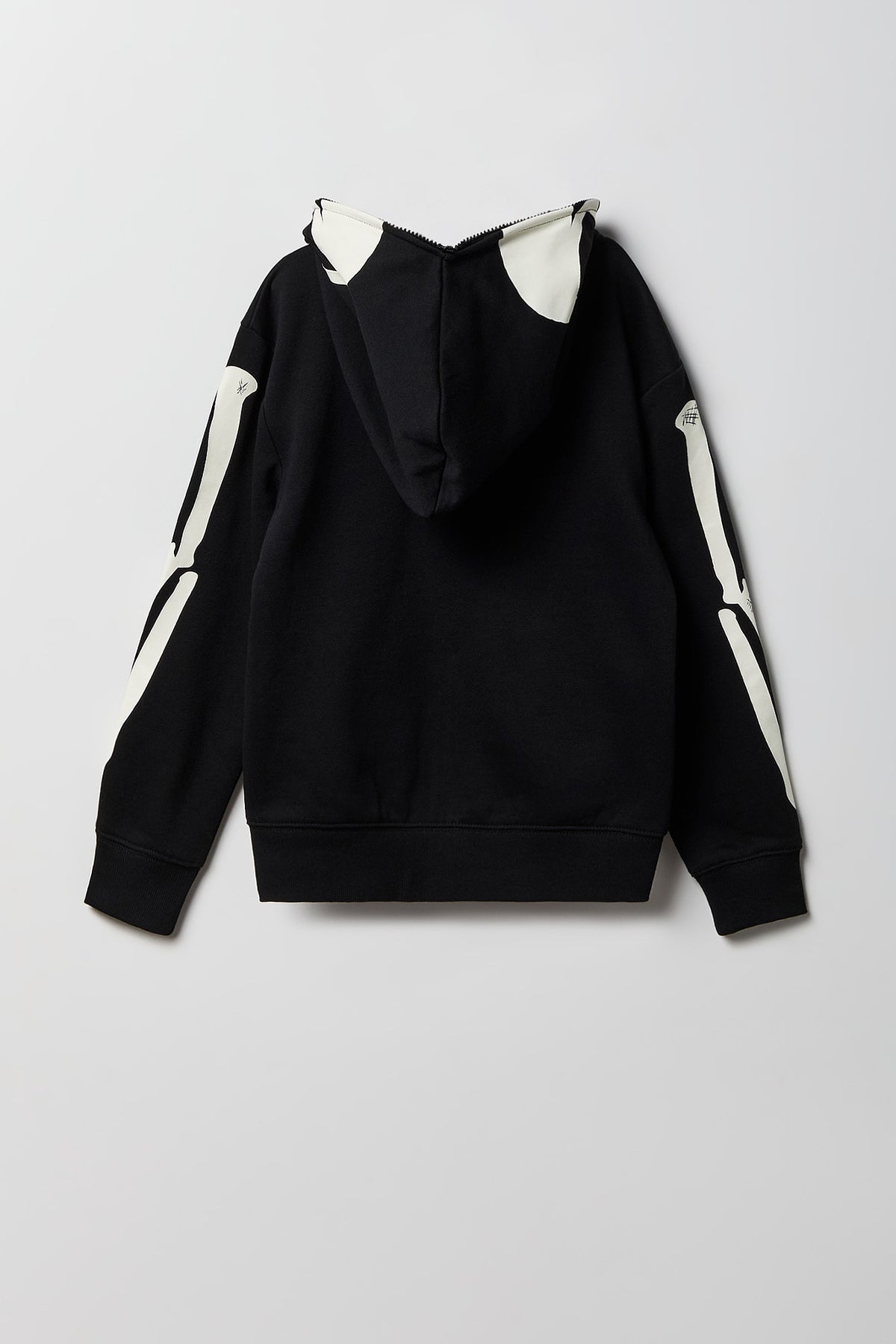 Alt View 3. Kids Skeleton Peeper Hoodie - Black