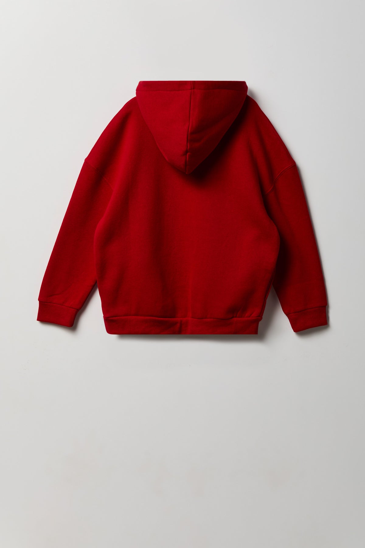 Alt View 2. Kids Premium Heavyweight Fleece Embossed Hoodie - Red
