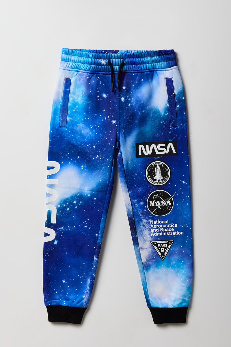Kids NASA Printed Fleece Jogger