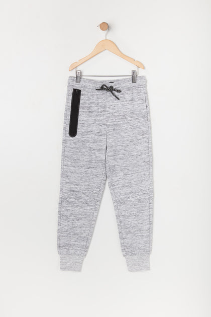 Pantalon de jogging en molleton avec poche zippée pour garçon