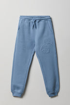 Pantalon d'entraînement en molleton lourd supérieur embossé pour enfant