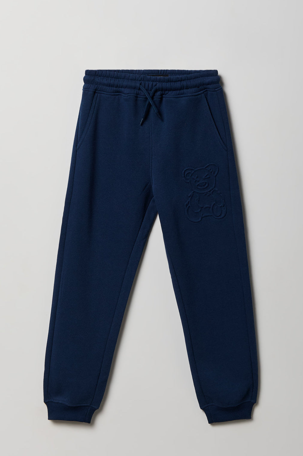 Pantalon d'entraînement en molleton lourd supérieur embossé pour enfant