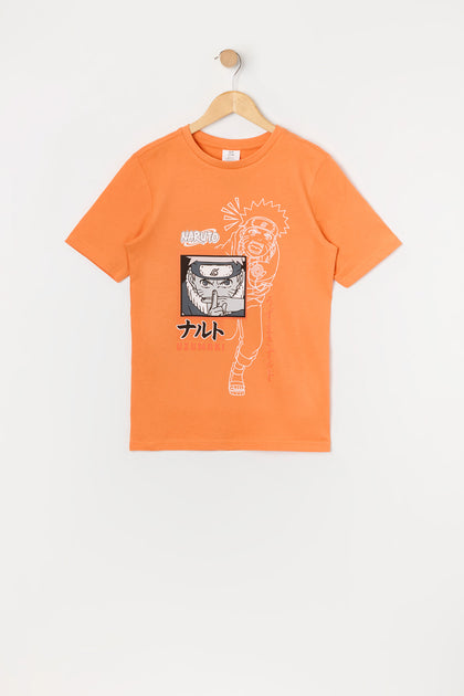 T-shirt à imprimé Naruto pour garçon