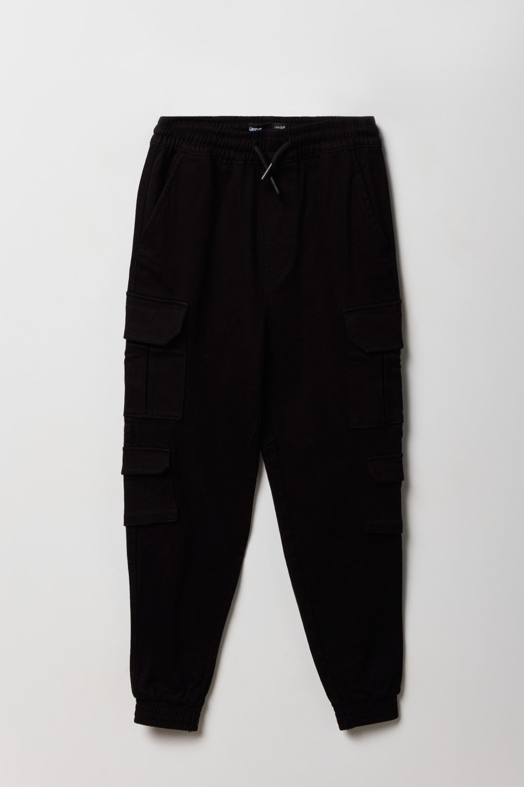 Boys Multi Pocket Cargo Jogger - Black