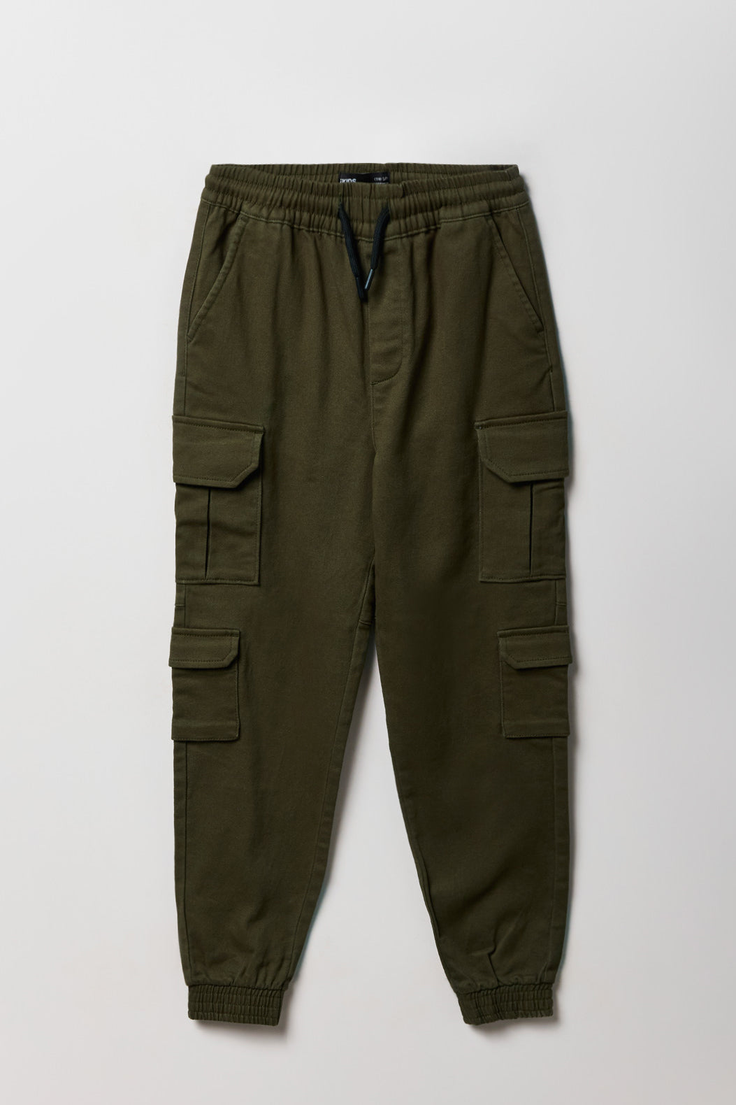 Boys Multi Pocket Cargo Jogger - Dark Green