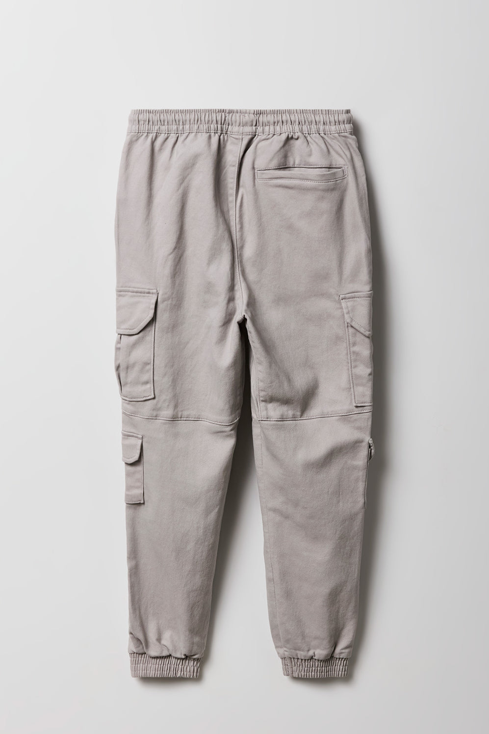 Alt View 2. Boys Multi Pocket Cargo Jogger - Light Grey