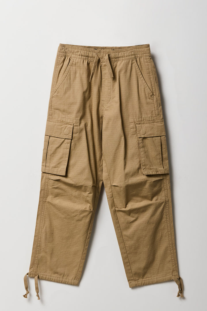 Short Cargo Garçon XINYUNZU - Coton Léger, Taille Élastique, Pour Enfants 3-15 Ans (Café, 7-8 Ans)