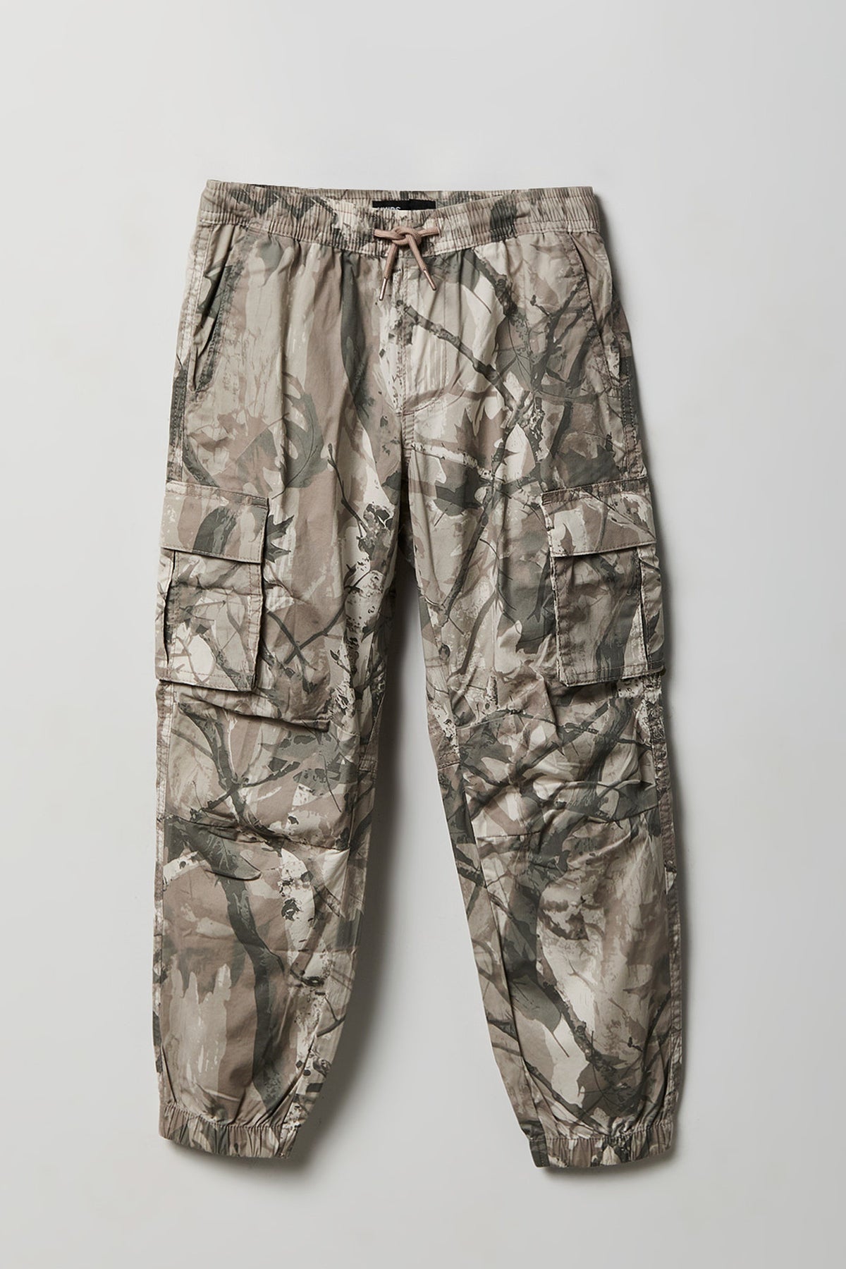Boys Poplin Cargo Jogger - Camouflage
