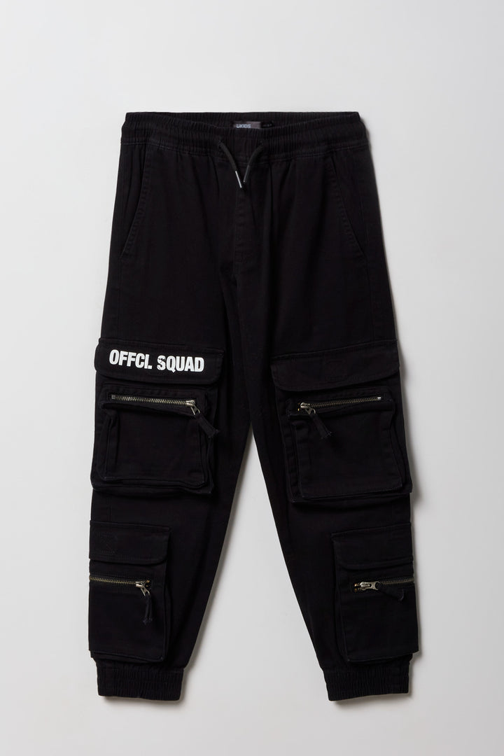 Boys Zip Pocket Cargo Jogger