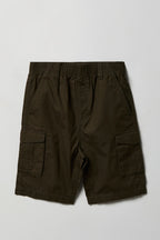 Boys Poplin Cargo Short