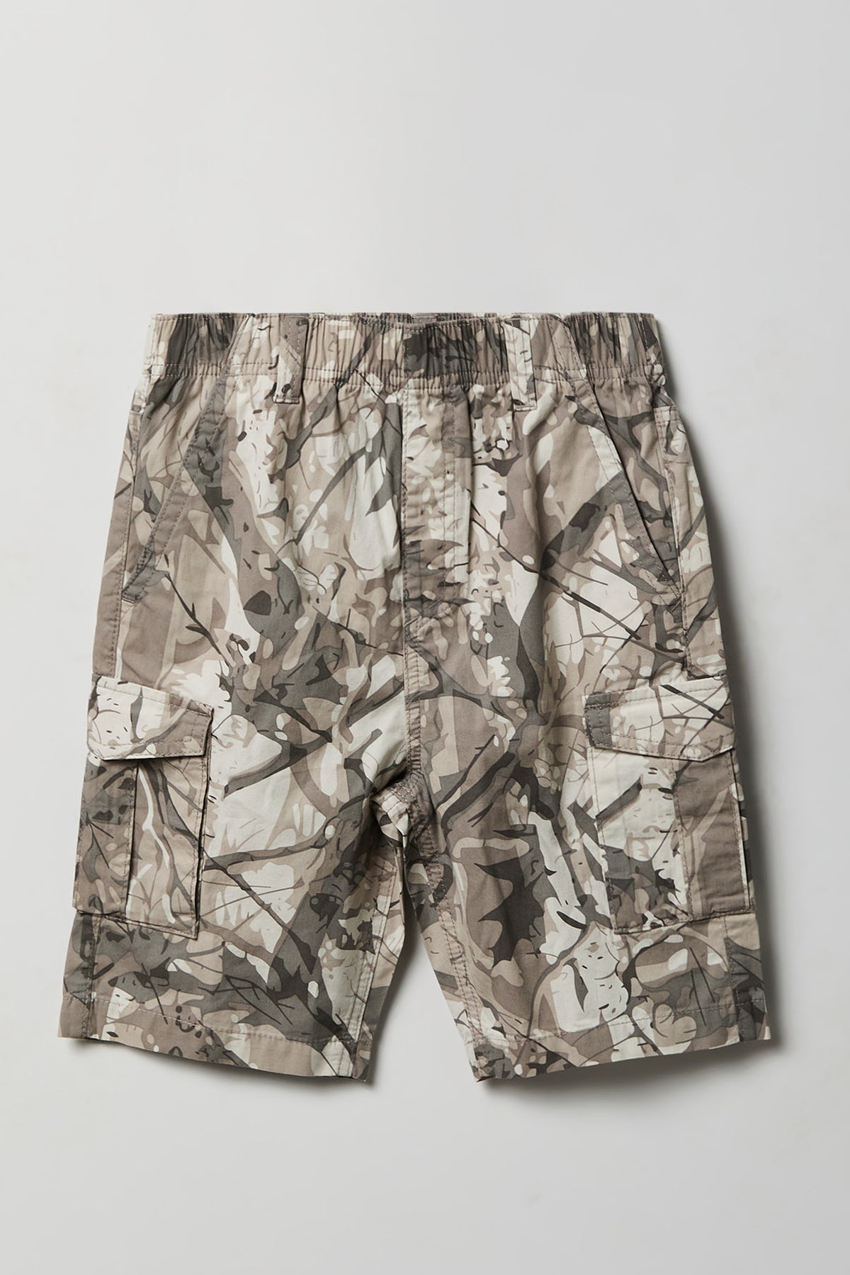 Boys Poplin Cargo Short - Camouflage