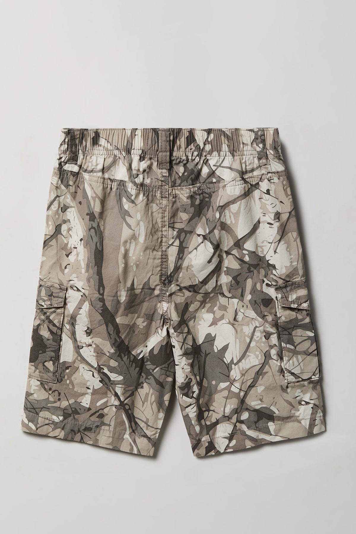 Alt View 2. Boys Poplin Cargo Short - Camouflage