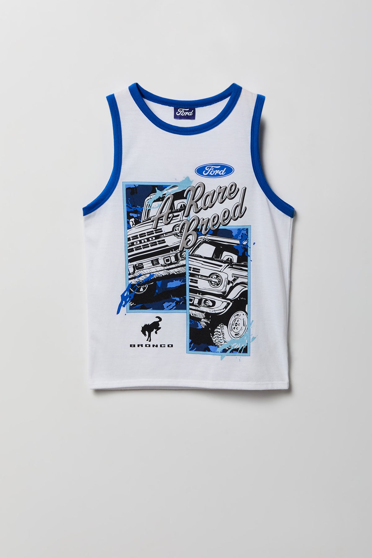 Alt View 2. Kids Ford Bronco Tank & Short Pajama Set - Blue