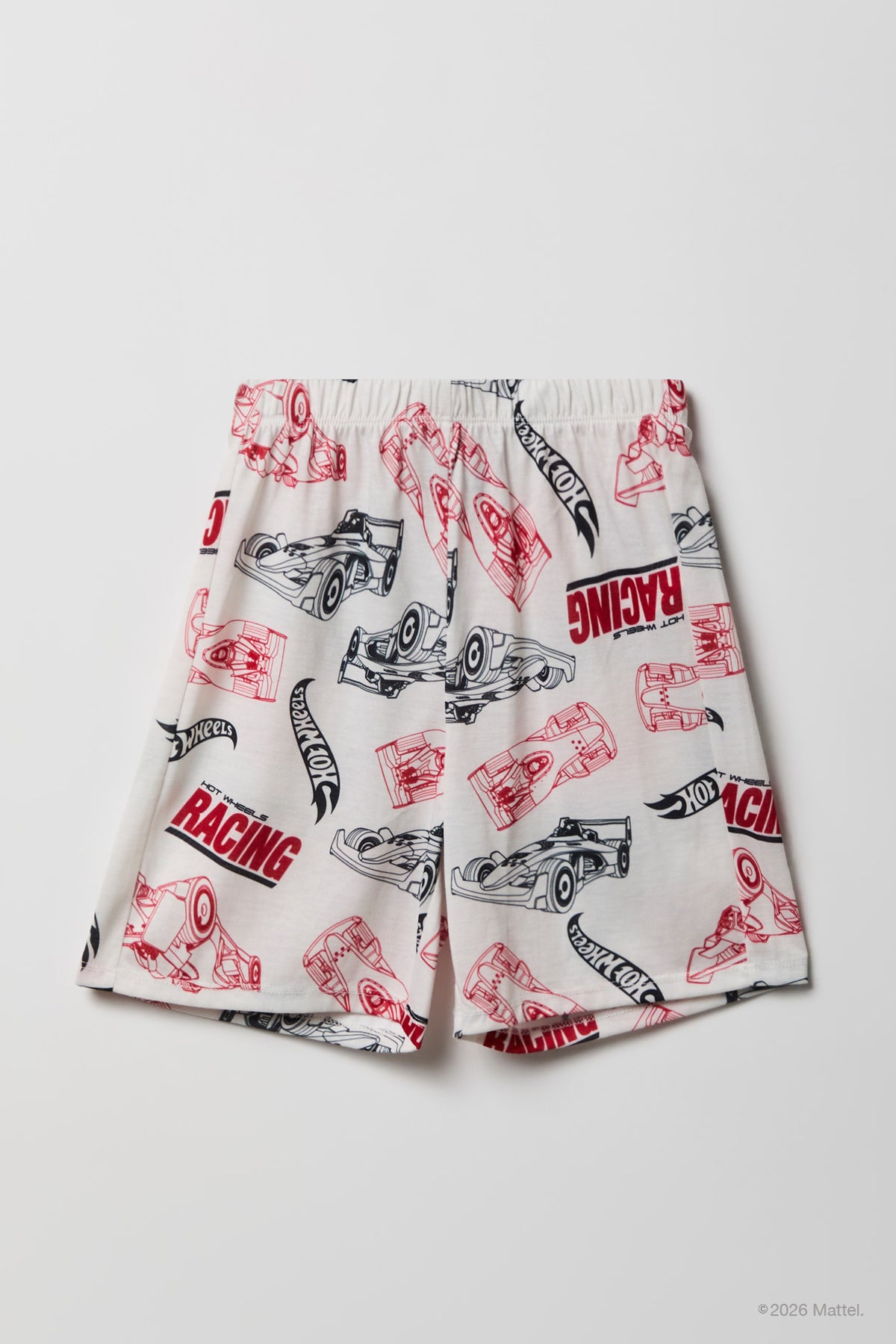 Vue alternative 4. Ensemble pyjama avec t-shirt à imprimé Hot Wheels™ et short pour enfant