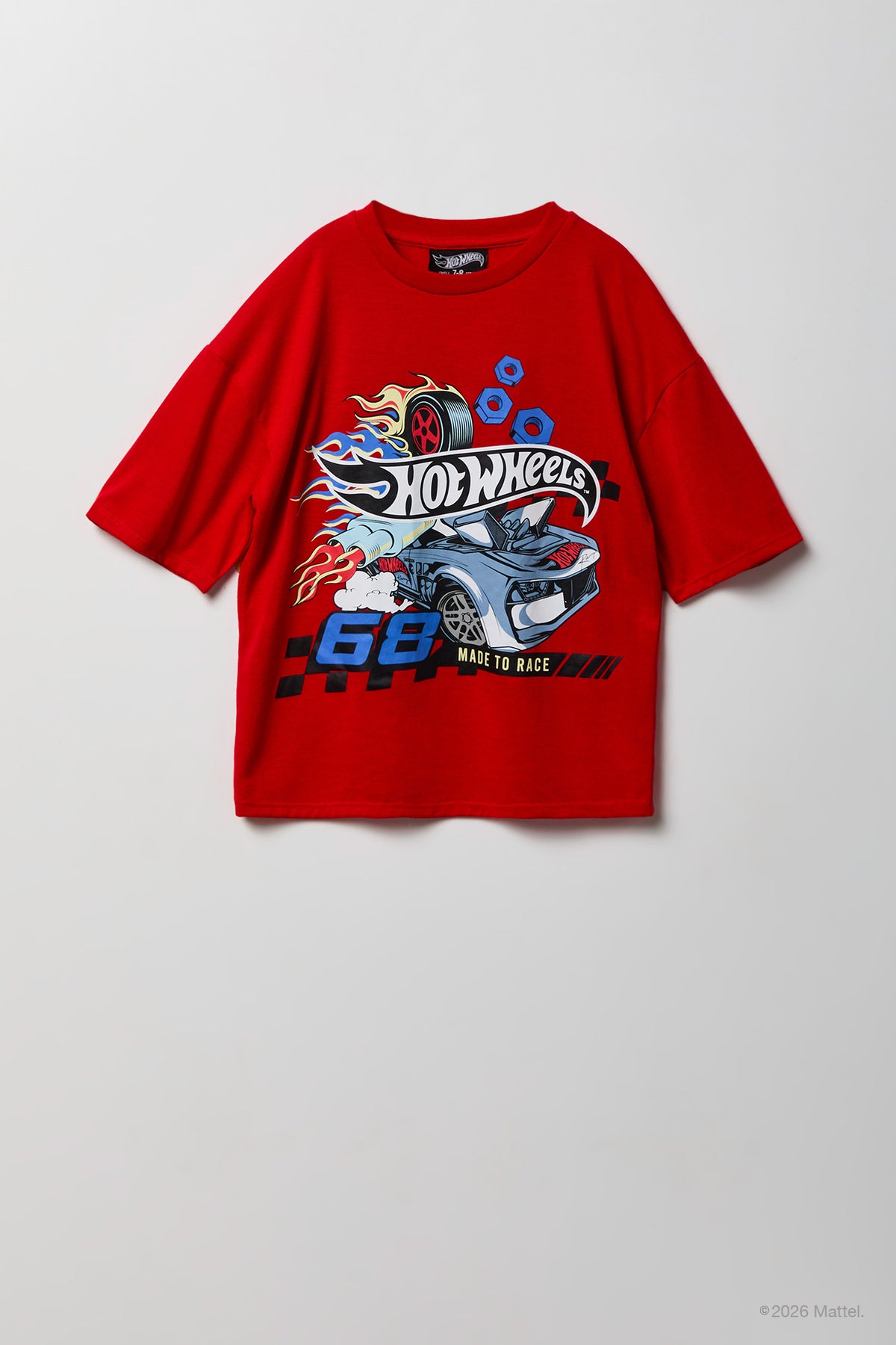 Vue alternative 2. Ensemble pyjama avec t-shirt à imprimé Hot Wheels™ et short pour enfant