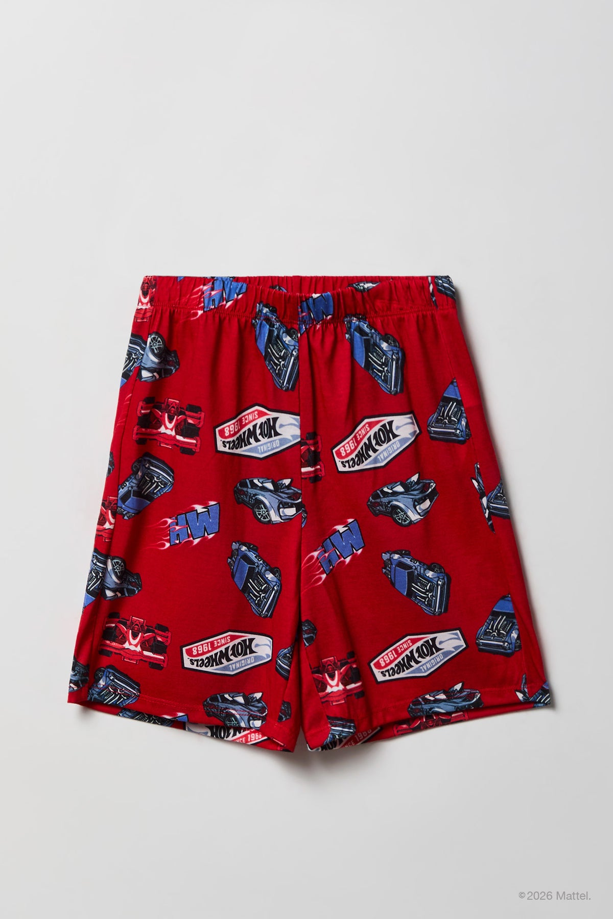 Vue alternative 4. Ensemble pyjama avec t-shirt à imprimé Hot Wheels™ et short pour enfant