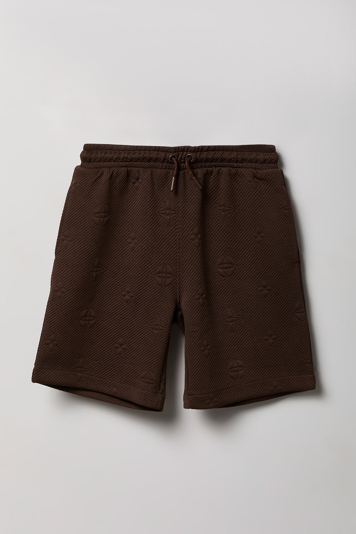 Boys Status Jacquard Knit Short - Brown