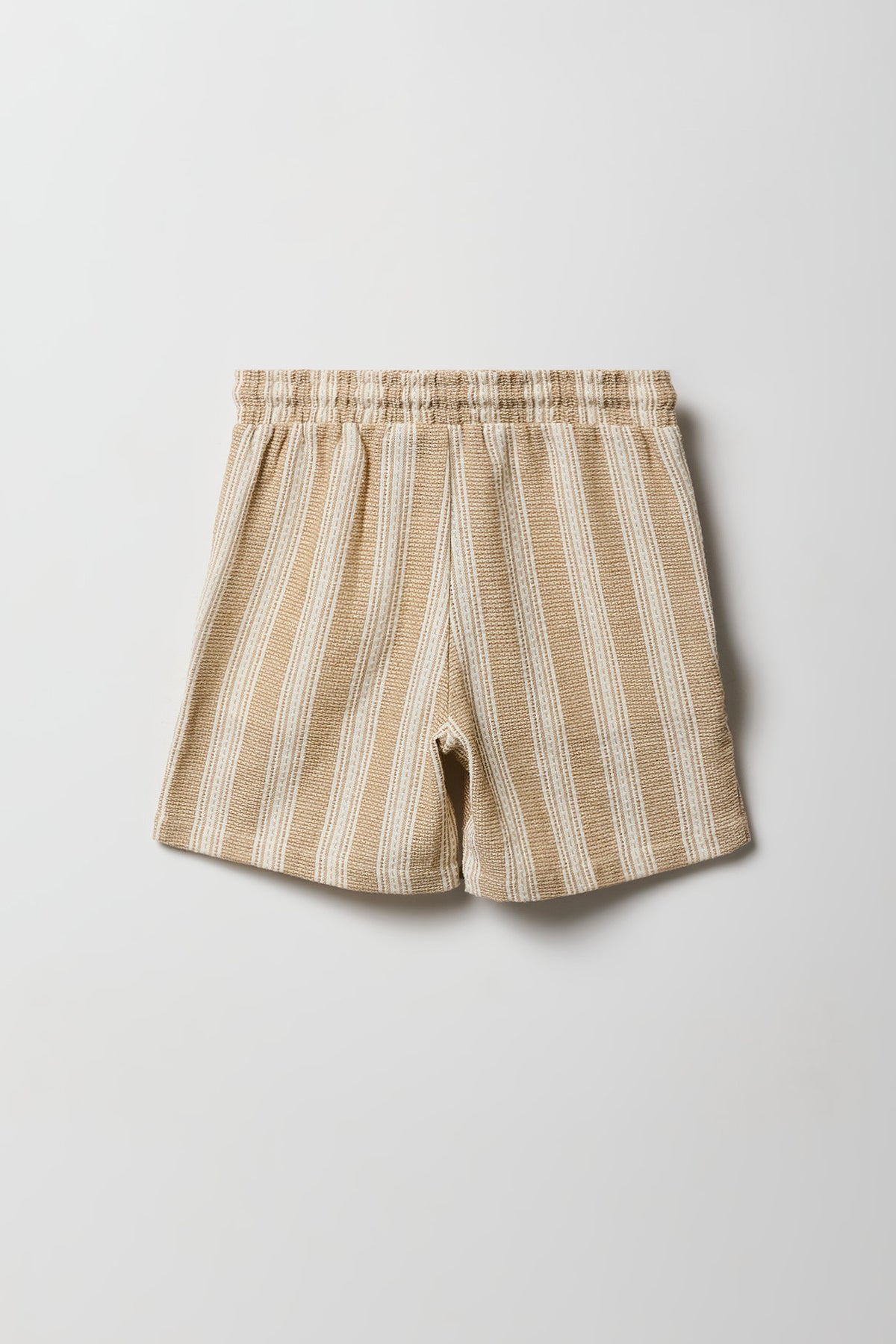 Vue alternative 2. Short texturé rayé à taille coulissante pour garçons