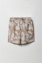 Short à imprimé tropical pour garçons