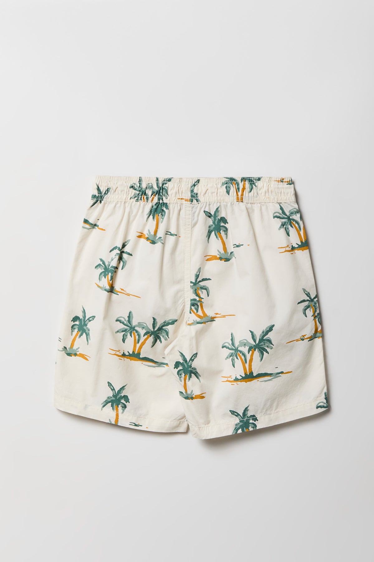Alt View 2. Boys Printed Poplin Short - Off White