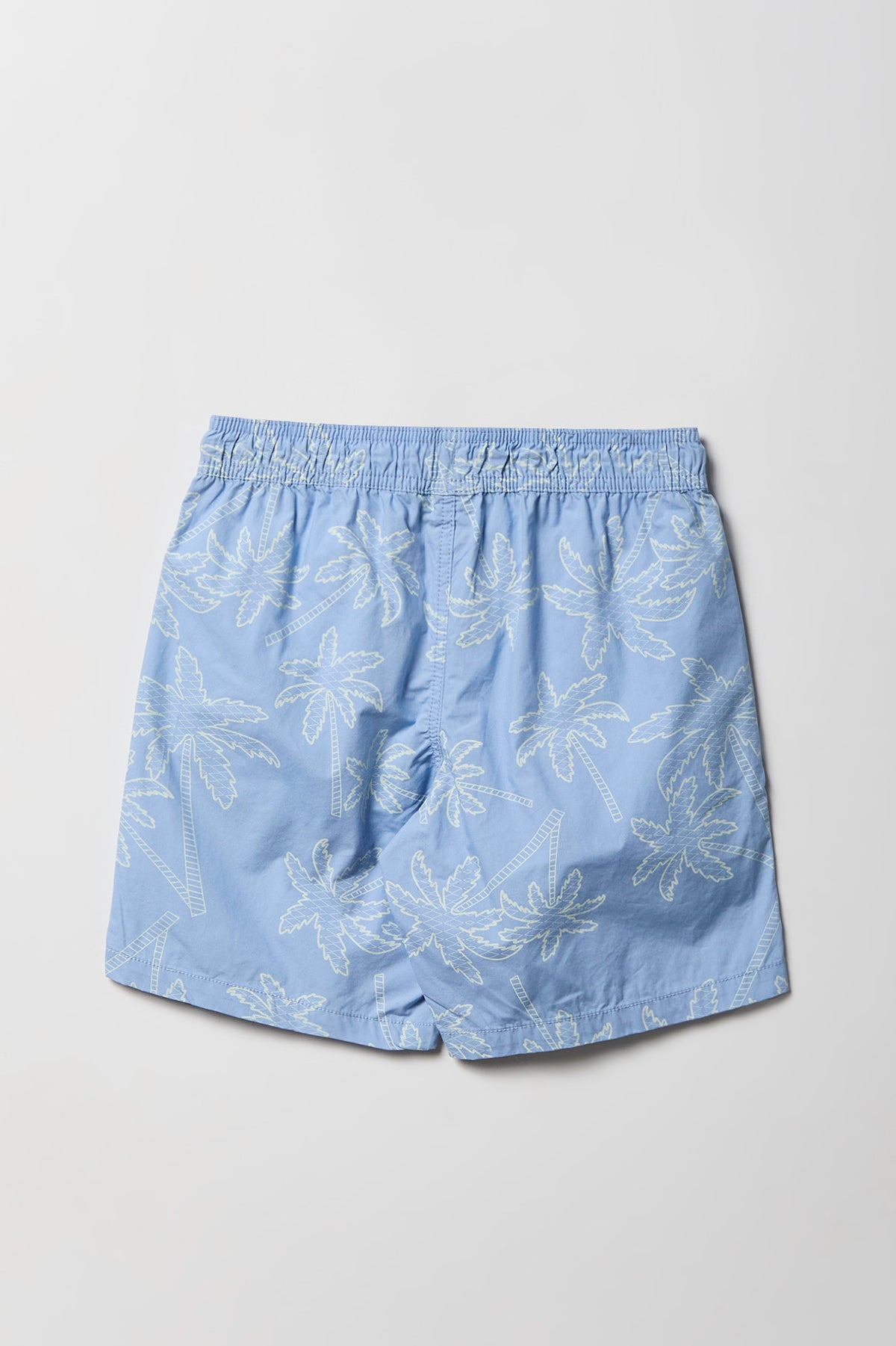 Alt View 2. Boys Printed Poplin Short - Light Blue