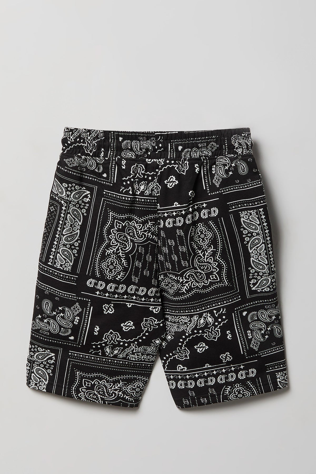 Alt View 2. Boys Printed Fleece Short - Black