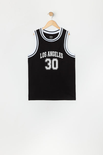 Jersey de basketball en filet à imprimé Los Angeles pour garçon
